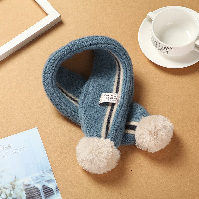 Baby Sjaals Meisjes Gebreide Sjaals Cartoon Katoen Sjaals Jongens Warme Herfst En Winter Verdikte Baby Sjaals