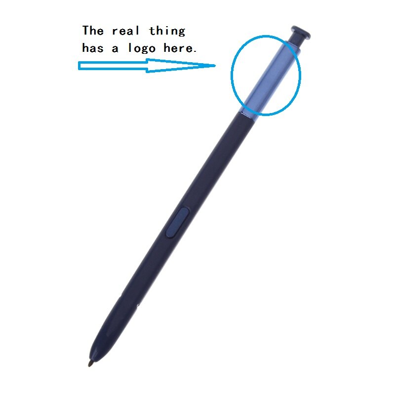 Multifunktionel pen udskiftning til samsung galaxy note 8 touch stylus s pen: Bl (ægte med logo)