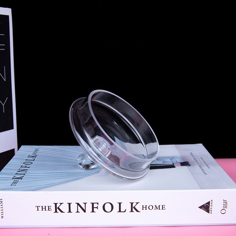 Crystal Candy Jar Transparent Glass with Lid Four Floors Food Storage Tank Home Use Desktop Multi-layer Decoration Glass Jar