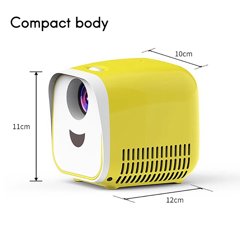 Projector L1 600 Lumen 1080P Huishouden Ouder-kind Draagbare Projector Mini Led Tv