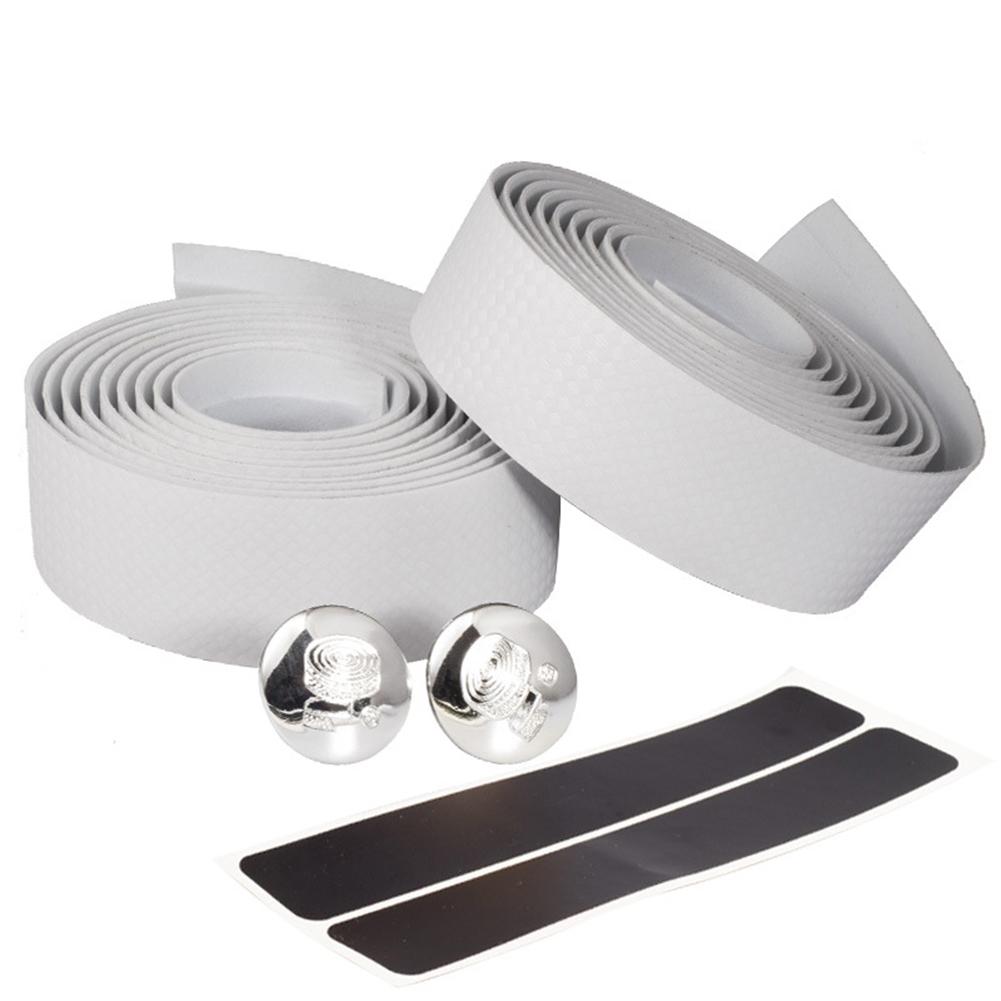 Cycling Handlebar Strap Bicycle Carbon Fiber Handle With Mountain Bike Slip Wear-resistant Tape Riding Handlebar Set Accessories: White