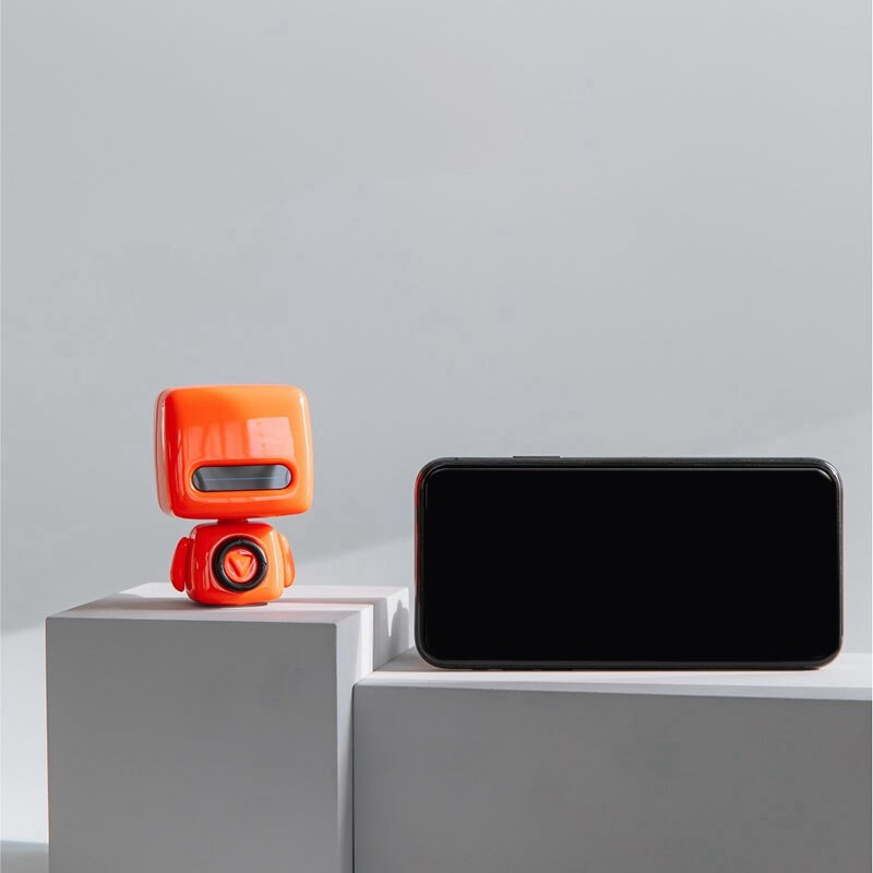 Draagbare Bluetooth Draadloze Oplaadbare Leuke Robot Vorm Speaker Muziekspeler Stereo Bluetooth Speakers