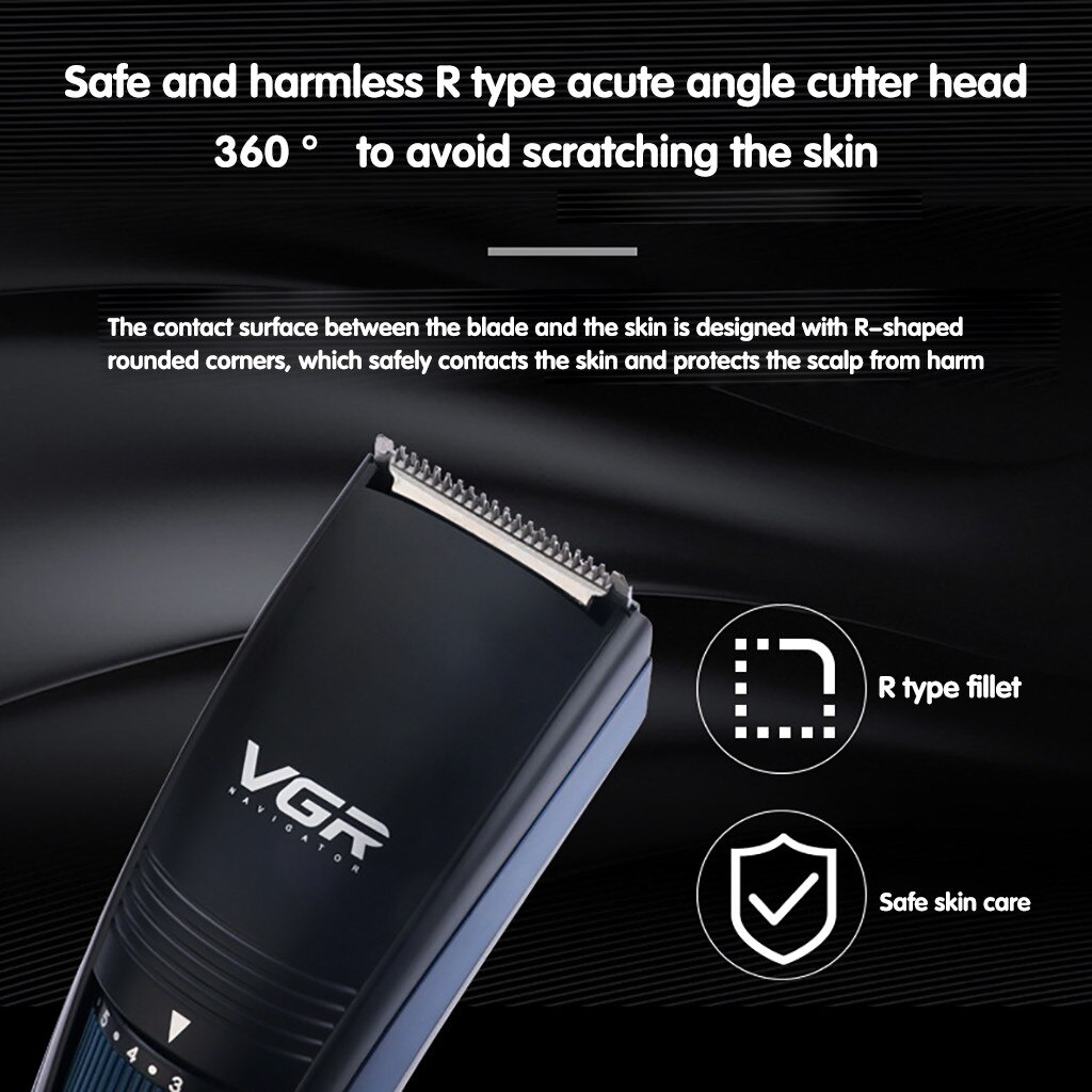 Electric USB Rechargeable Hair Clippers Barber Cordless Hair Trimmer Household Adult Kid Cutting Machine Haircut