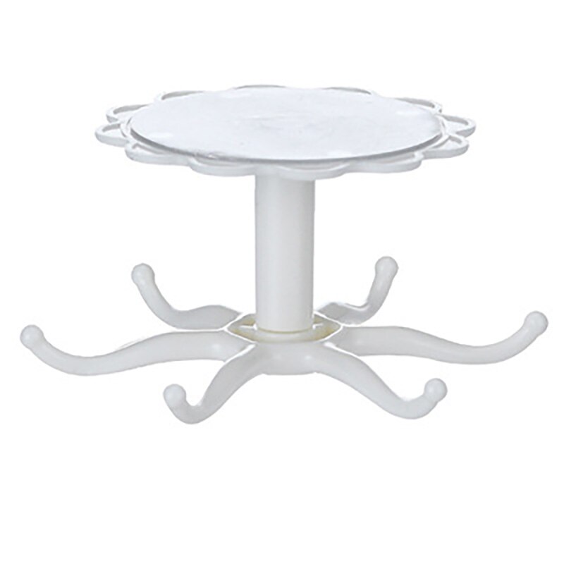 Keuken Bloem Roterende Haak Wandmontage Keukengerei Opbergrek Accessoires Kastorganisator Hook Up Opbergrek Lepelhanger: Dark Gray