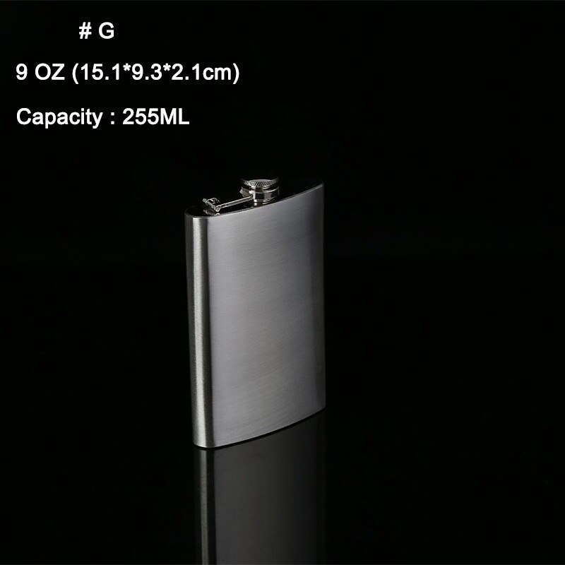 Draagbare Bar Rvs Heupfles Flagon Draagbare Wijn Whisky Pot Fles Drinkware Fles Hoge Quanlity: G