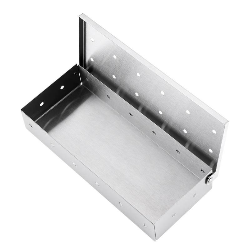 1PC Charcoal Box Smoker Box Stainless Steel BBQ Grill Smoker Box Perfect Barbecue Accessory Barbecue Grills Outdoor Grills: Default Title