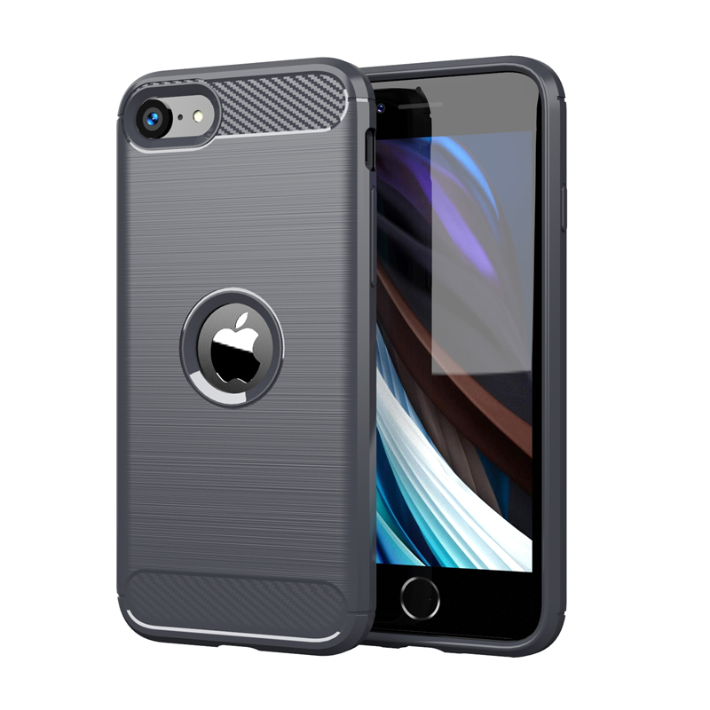 Voor Cover Iphone Se Case Voor Iphone Se Cover Shockproof Tpu Carbon Fiber Case Voor Iphone 7 8 plus 11 12 Pro Max Fundas