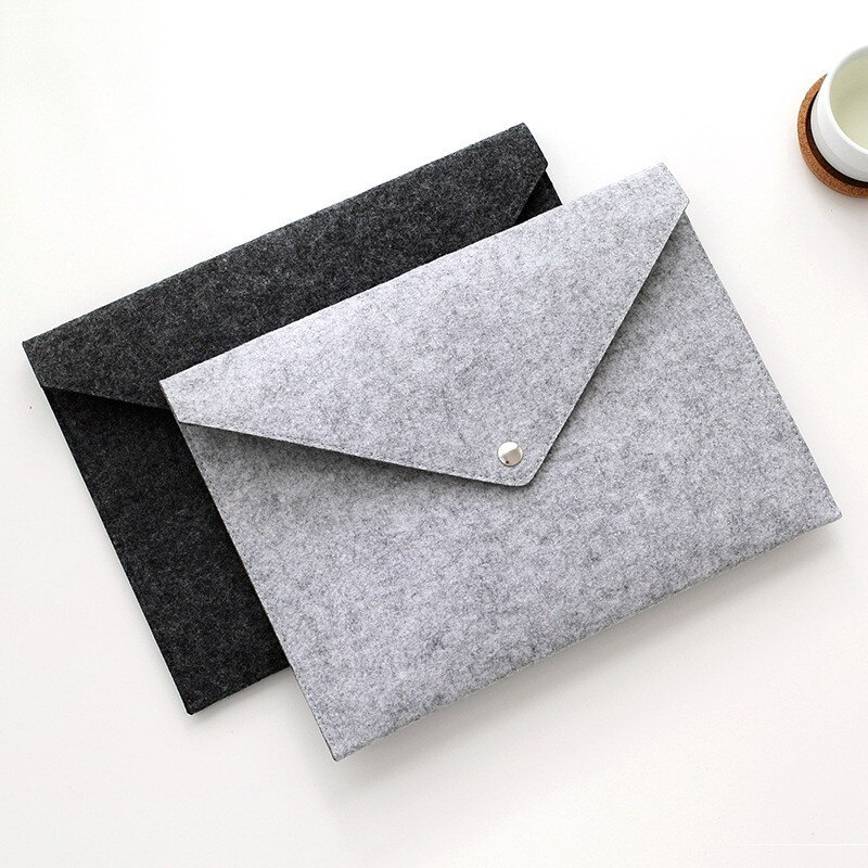 1PC Simple A4 Felt File Bags Document file bag Business Briefcase Document File Folder Filing Products Office Supplies for Space