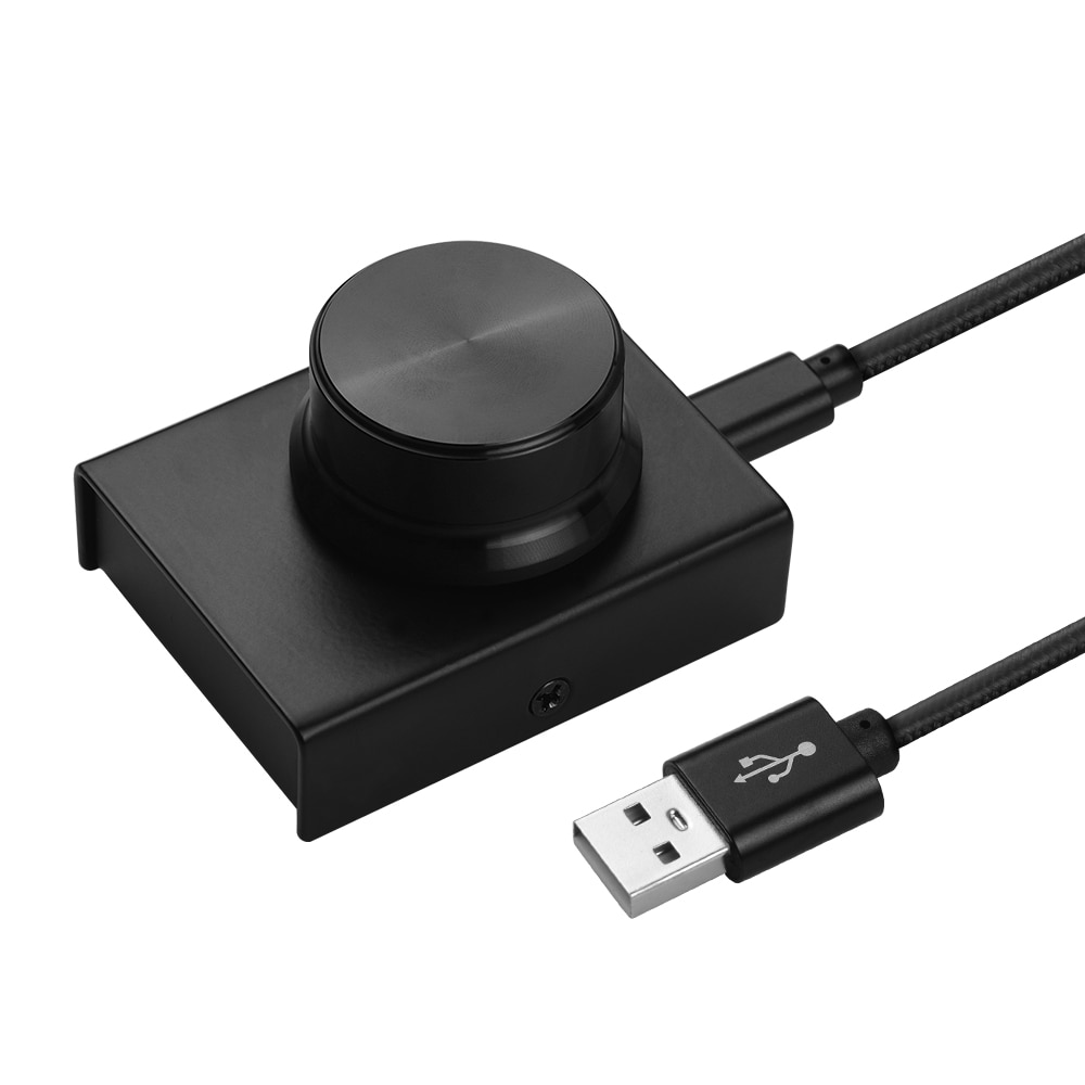 USB Volume Control Knob Computer Audio Volume Controller Adjuster Supports Mute Function for Windows/Mac