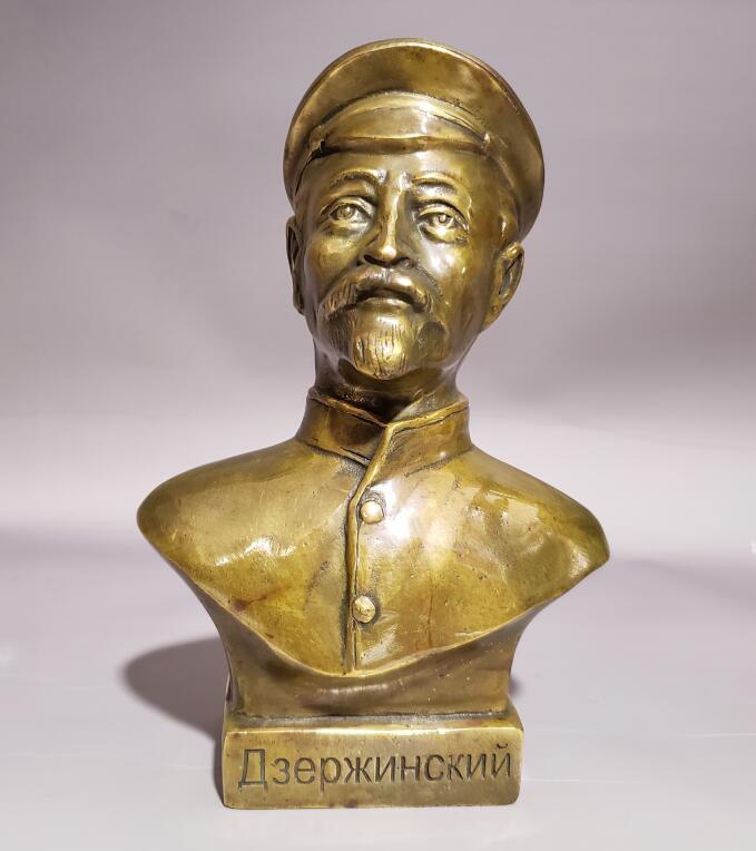Politicus Revolutionaire Dzerzhinsky Buste Messing Standbeeld