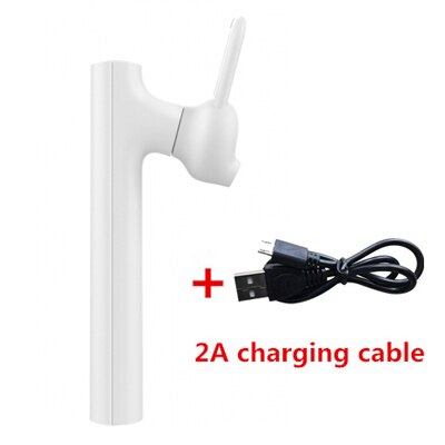 Original Xiaomi Bluetooth Headset Youth Version Bluetooth 4.1 Wireless Handfree Earphone With Mic fone de ouvido Xiomi Earphones: White add cable