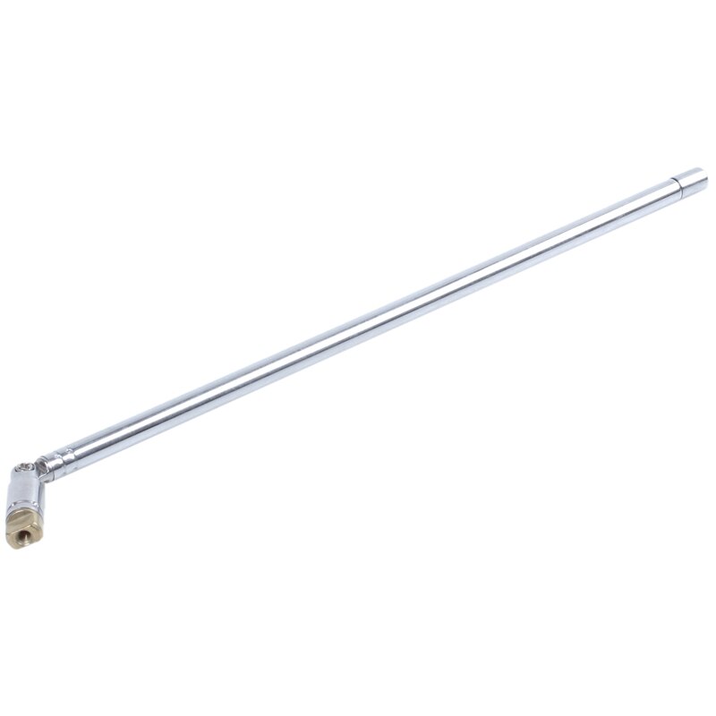 Radio DAB de 22 cm, 100 centímetros de televisión, 6 partes, antena telescópica aérea plateada