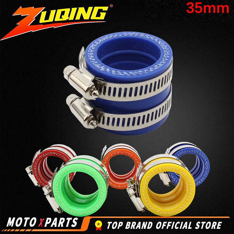 35mm Motorcycle Carburetor Rubber Adapter Inlet Intake Pipe For KEIHIN MIKUNI OKO KOSO PWK Carburetor Accessory