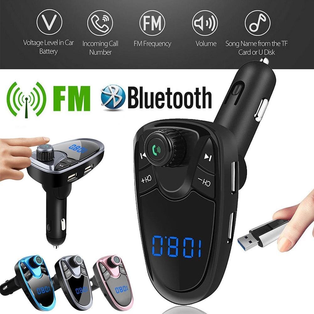 FM-zender Bluetooth voor auto, draadloze handsfree, MP3-speler, USB