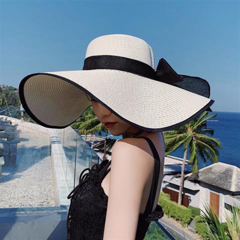 Cappelli di paglia da spiaggia a tesa larga da 15C... – Grandado
