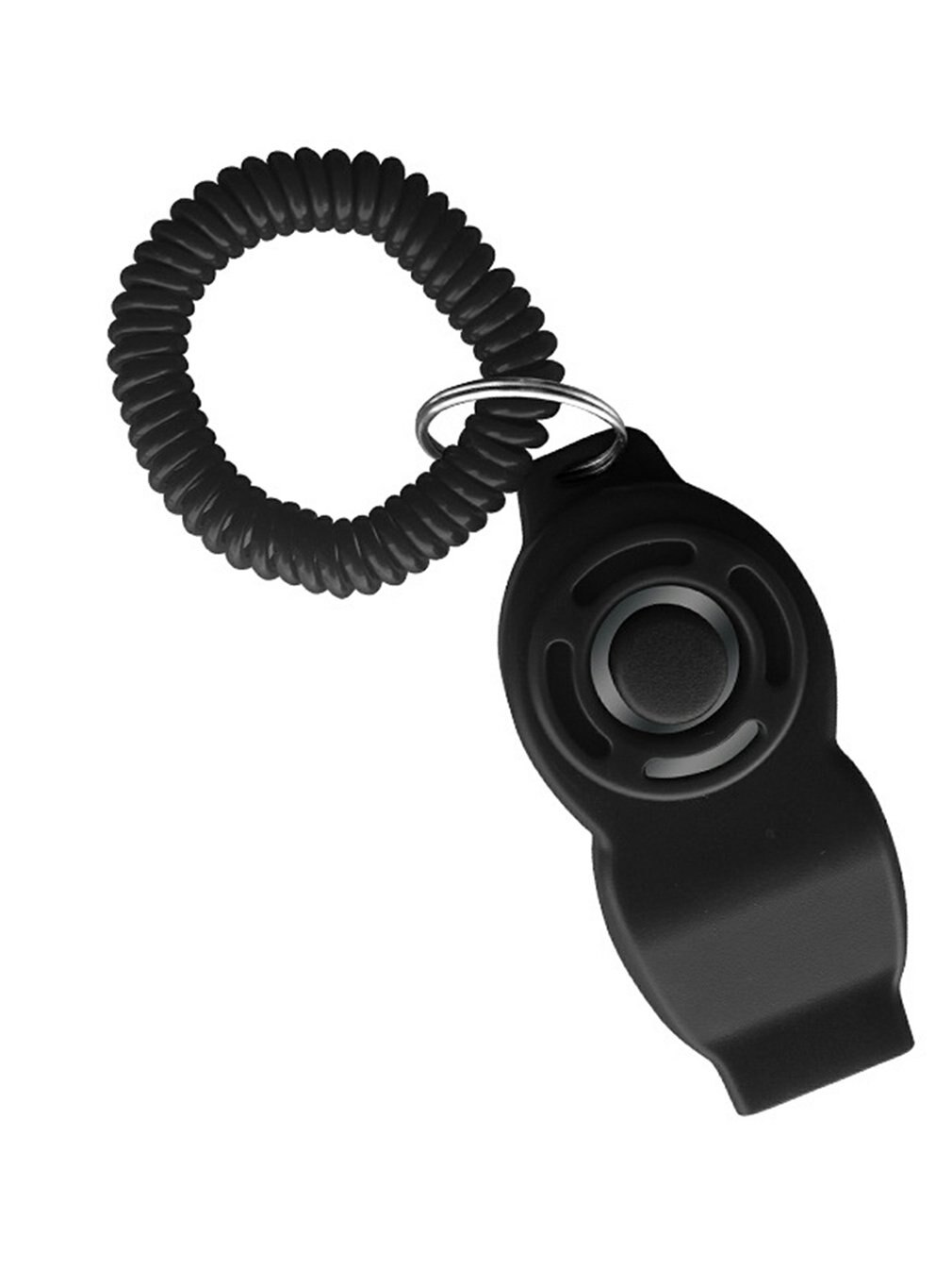 Eight Character Two In One Sound For Dog Training Pressure Whistle Multi-function Knob Pet Rattles Dog Ring Trainer: 1pc black