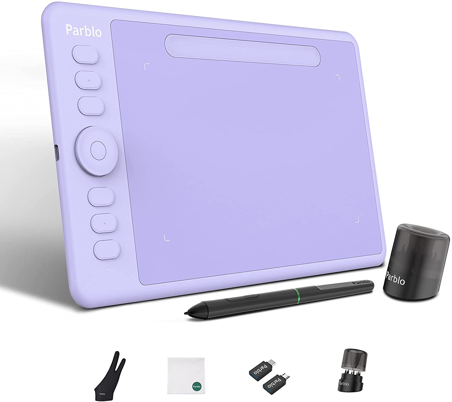 Parblo Intangbo(S) Graphic Draw Tablet Support Android Phone Digital Handwriting Pen Tablet Tilt Function Battery-Free Stylus