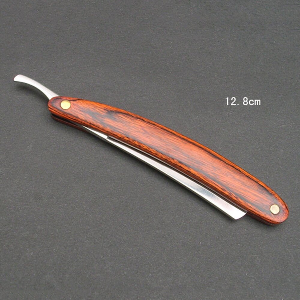Hair Shaving Razor Classic Steel Straight Edge Salon Barber Shaving Razor Shaver With Wooden Handle Hair Shaving Razor