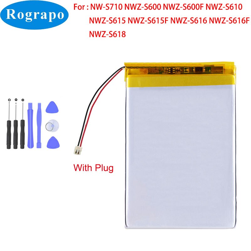 900mAh LIS1401 MP3 MP4 Spieler Batterie Für SONY NWZ-S615F NWZ-S616F NWZ-S615 NWZ-S616 NW-S710 NWZ-S600 NWZ-S618
