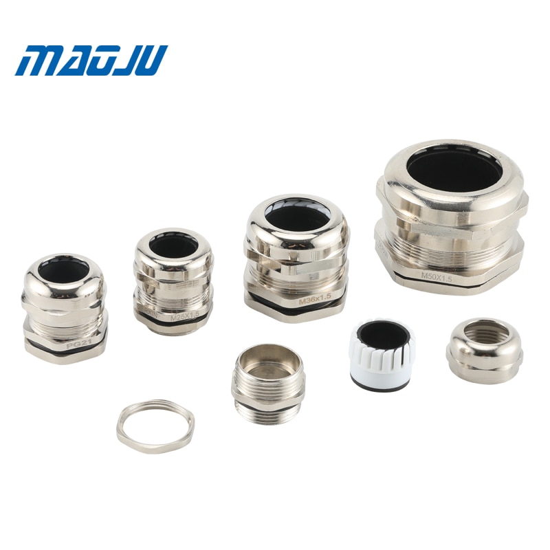 3 stk gratis forsendelse  pg7 pg11 pg9 pg13.5 messing kabelforskruninger metal trækaflastning ledning greb kabel ledningsindgang  pg16 pg19 10 stk pakke