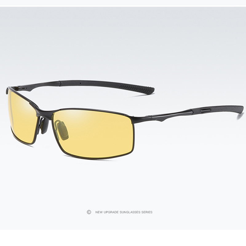 SUNGAIT Men's Polarized Sunglasses Durable Metal Frame Fishing Driving Golf Gold/Green