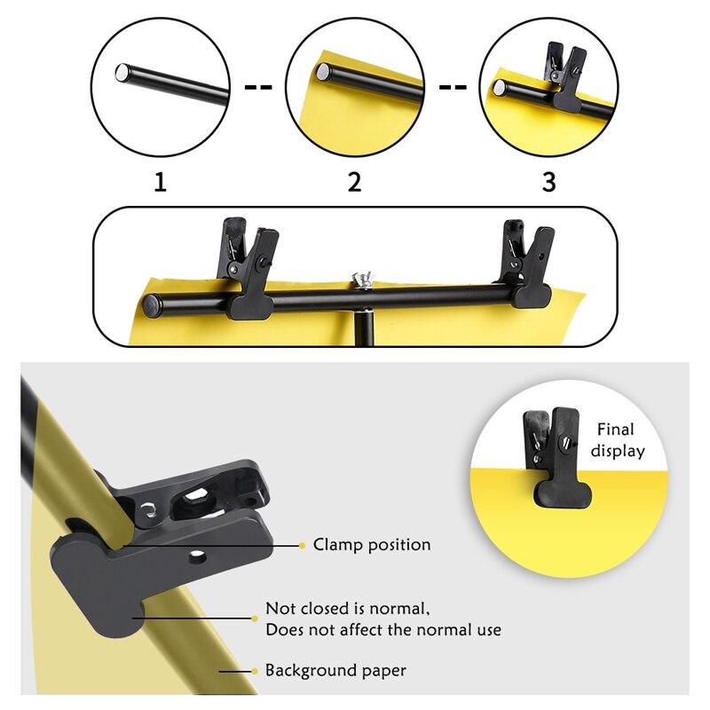 Photography T-Shape Backdrop Background Stand Frame Support System Kit For Photo Studio Video Chroma Key Green Screen With Stand