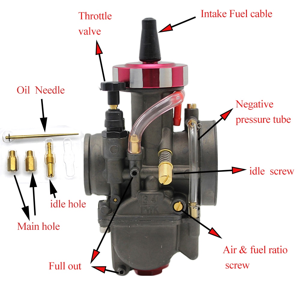 ZS Racing Universal Motorcycle Carburetor ZSDTRP PWK 28 30 32 34mm For Keihin Modify Off Road Scooter UTV ATV For 4T Engine