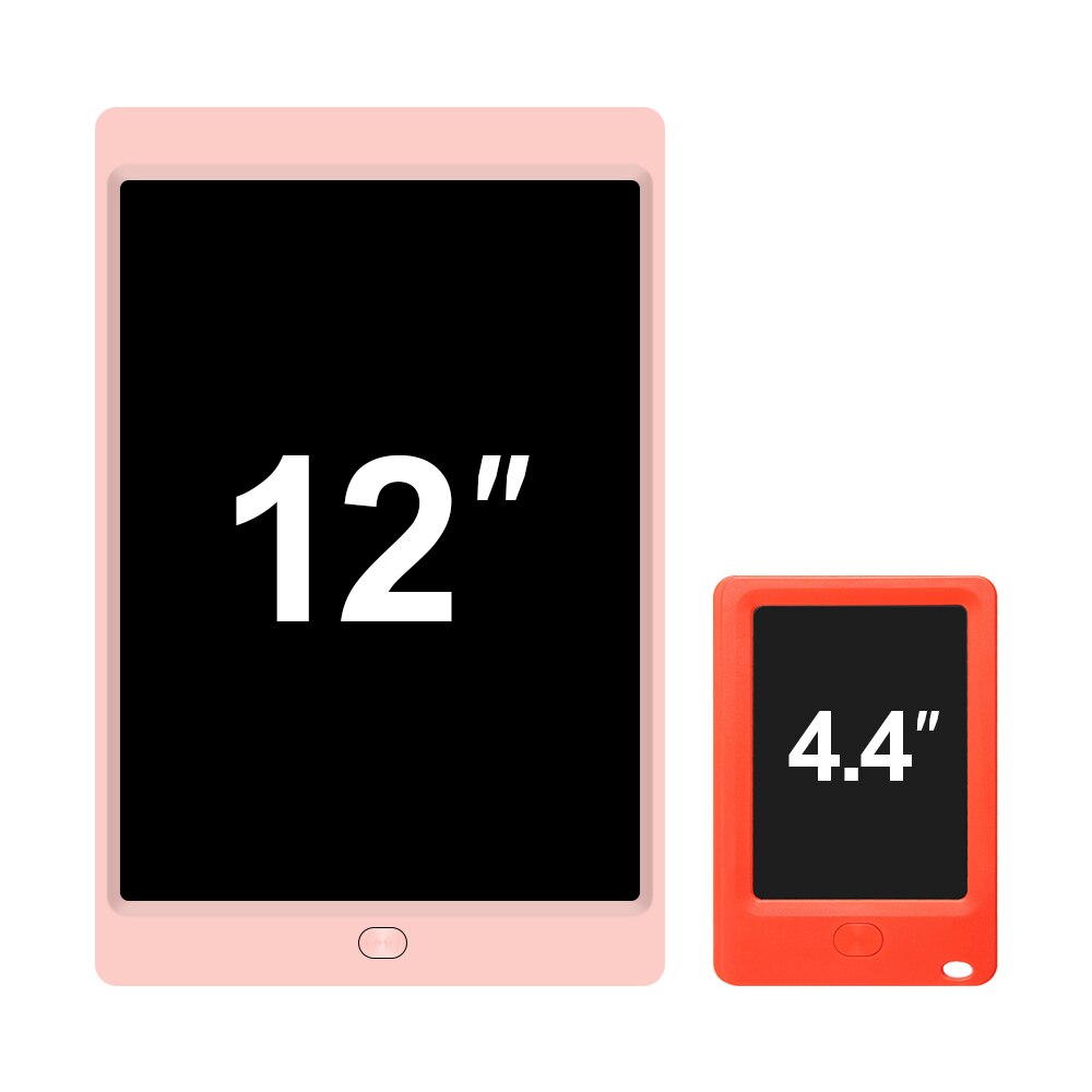 2 Pack LCD Writing Tablet - 12 Inch Color Drawing Pad - Electronic Doodle Board for Kids, Office, Memo, Home Whiteboard: 12 with 4.4 Pink