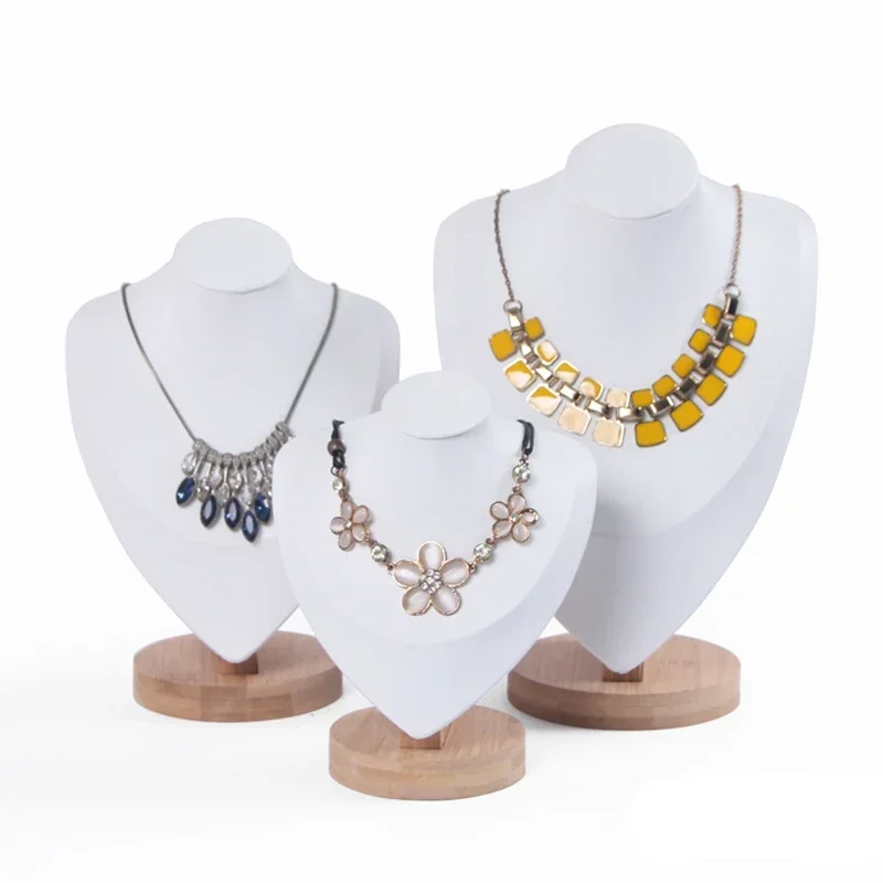 Bamboe Ketting Display Stand Hanger Display Sieraden Houder Sieraden Mannequin Buste Ketting Etalage Sieraden Display
