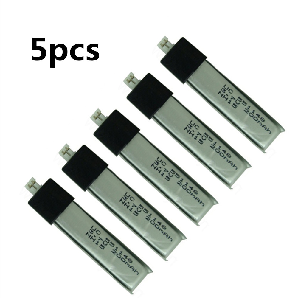 5pcs 3.7V 200mAh Lipo Batteries For Wltoys V911 RC Helicopter brushless motor Accessories Bag KV911-0005 F929 F939 BATTERY