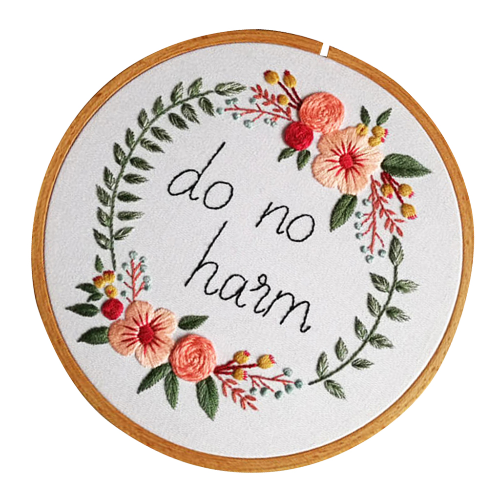 Three Dimensional Flower DIY Cloth Embroidery Kit Beginner Floral Needlework Home Decoration Cross Stitch