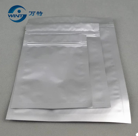 8cm*15cm 100 st / parti, blixtlås tätning platt botten aluminiumfolie påse ren folie kaffe tepåsar