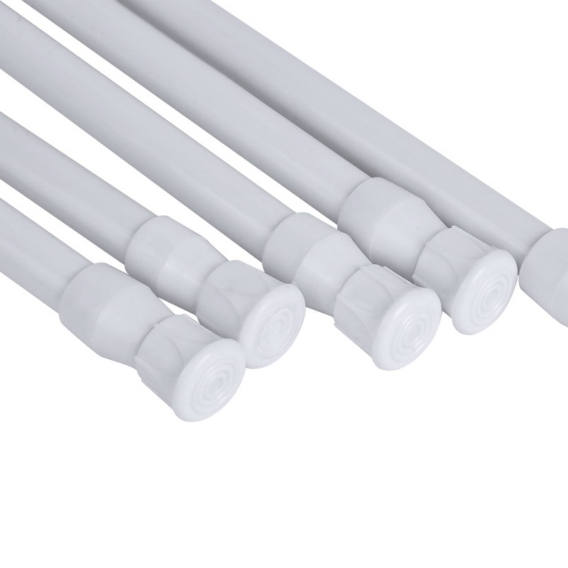 Bad Verstellbaren Vorhang Stange Frühling Geladen Erweiterbar Teleskop Netto Voile Spannung Vorhang Schienen Pol Stange Stangen 1pc