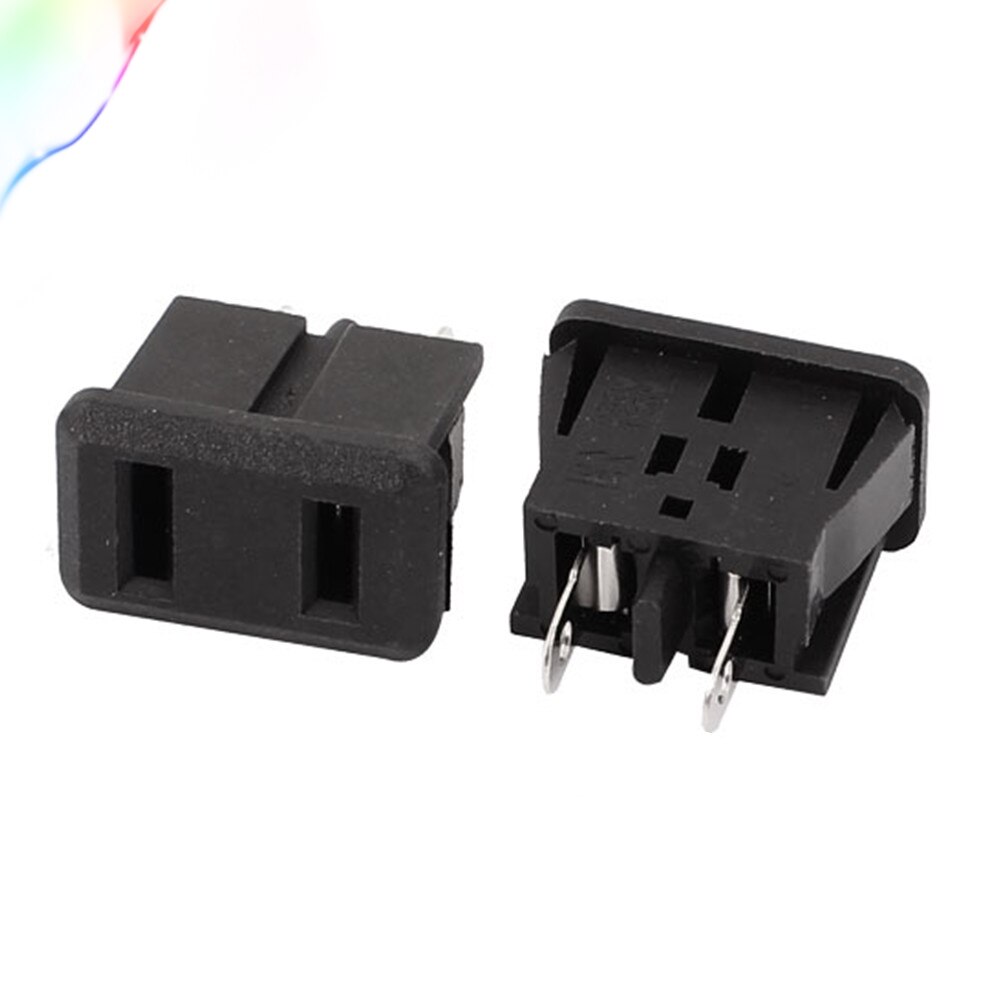 10Pcs Ac 10A/250V 15A/125V Us Plug Panel Mount Ons Stopcontact Zwart