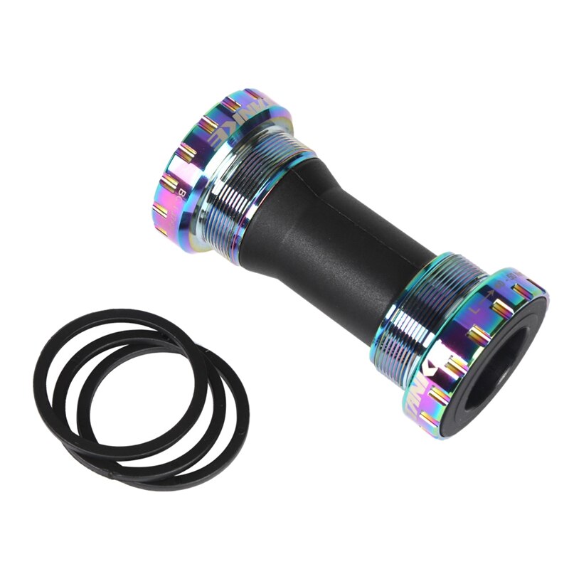 TANKE Mountain Bike BB 68-73mm Middle Axle Press in Type MTB Bicycle Lower Bracket Central Movement Axis Part: Colorful
