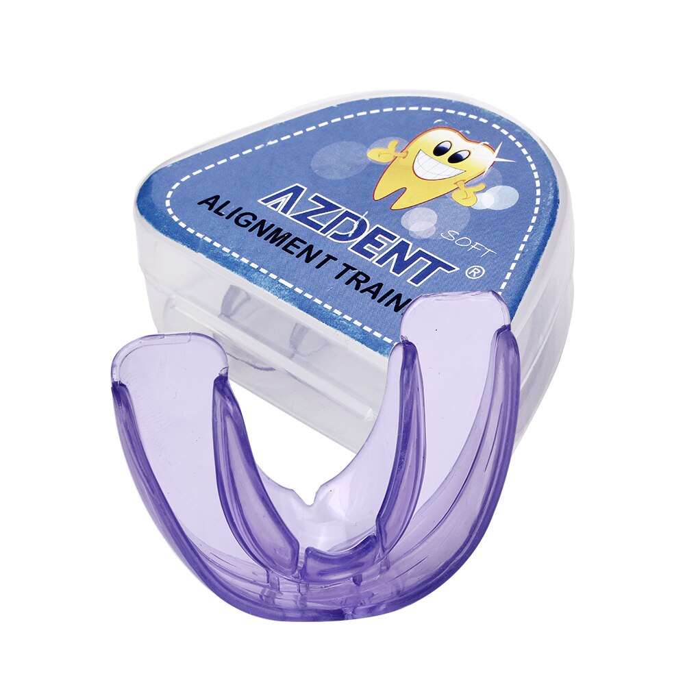 Orthodontic Braces Dental Braces Instanted Silicone Smile Teeth Alignment Trainer Teeth Retainer Mouth Guard Braces Tooth Tray: Purple Soft