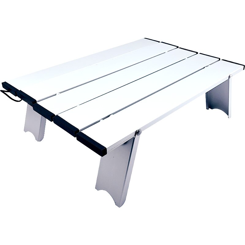 Small Folding Table Portable 2 Feet, Small Foldable Table Adjustable Height, Lightweight Aluminum Camping Table