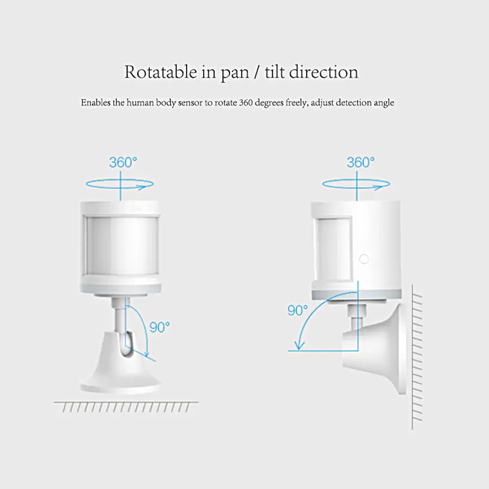 4PCS Aqara Human Body Sensor Smart body Movement Motion Sensor Wireless ZigBee Connection holder Light Gateway