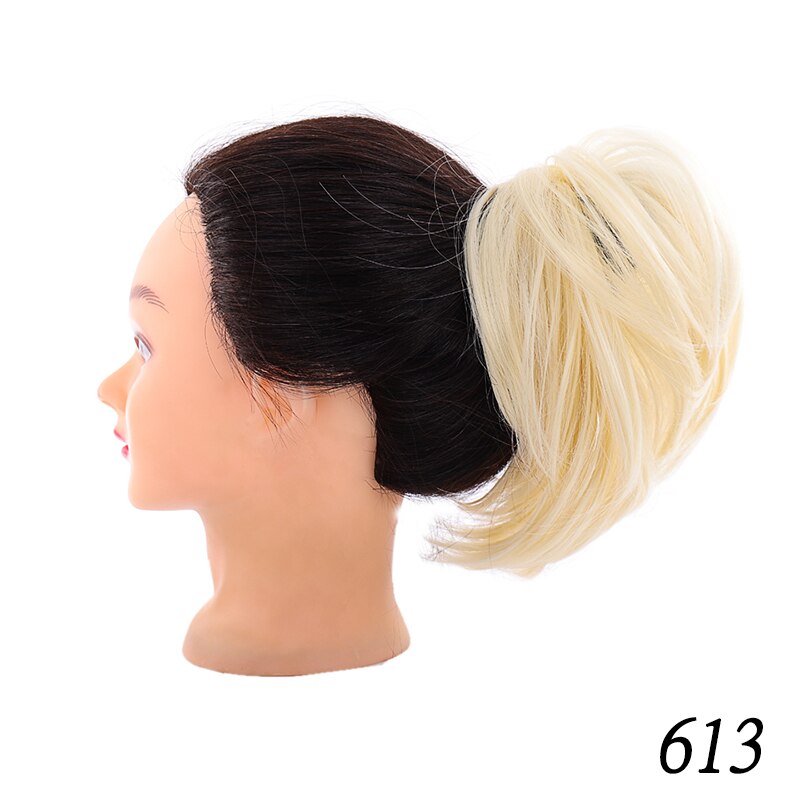 XUANGUANG chignon queue de cheval décoiffé | Chignon pour femmes, chignon à donuts, haute température et résistant à la chaleur: 613
