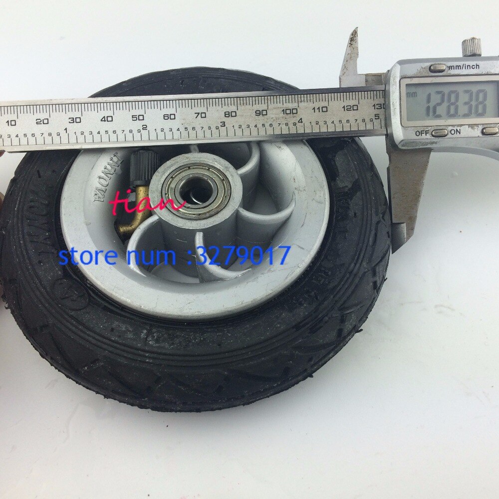 5 Inch Pneumatic Wheel Gocart Caster 5x1 tyre Wheel Using Metal Hub 5X1 Pneumatic Tire With Inner Tube Electric Vehicle