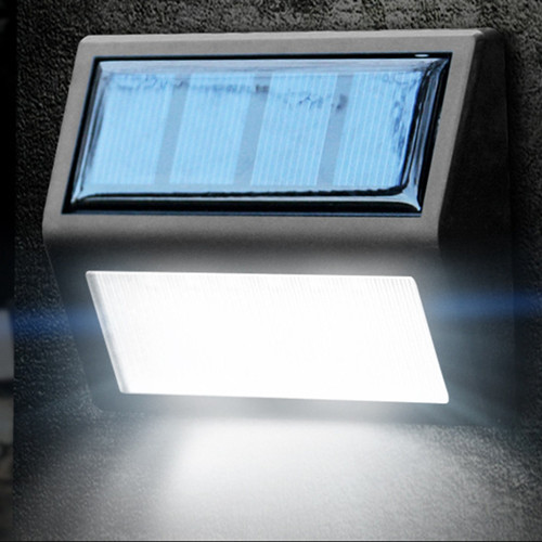 100 LED Solar Light 4 stuks Outdoor Tuin Decoratie Verlichting Waterdicht Path Solar Wandlamp PIR Motion Sensor Zonne-energie lamp: 1pcs 6 LED