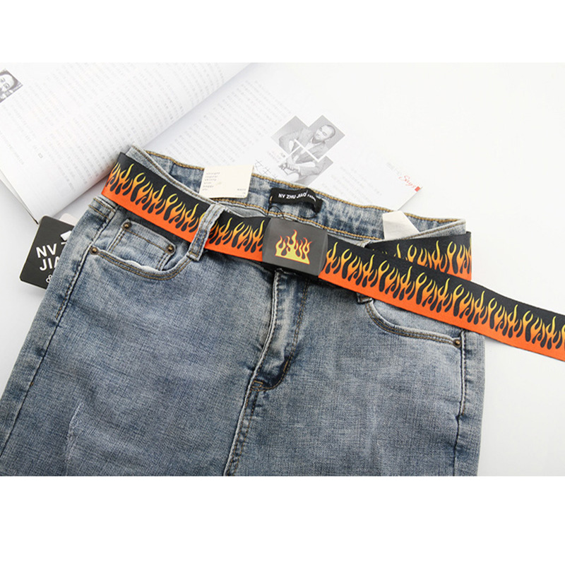 Cinturón informal de lona estilo Hip hop para hombre y mujer, cinturón de cintura con hebilla en D