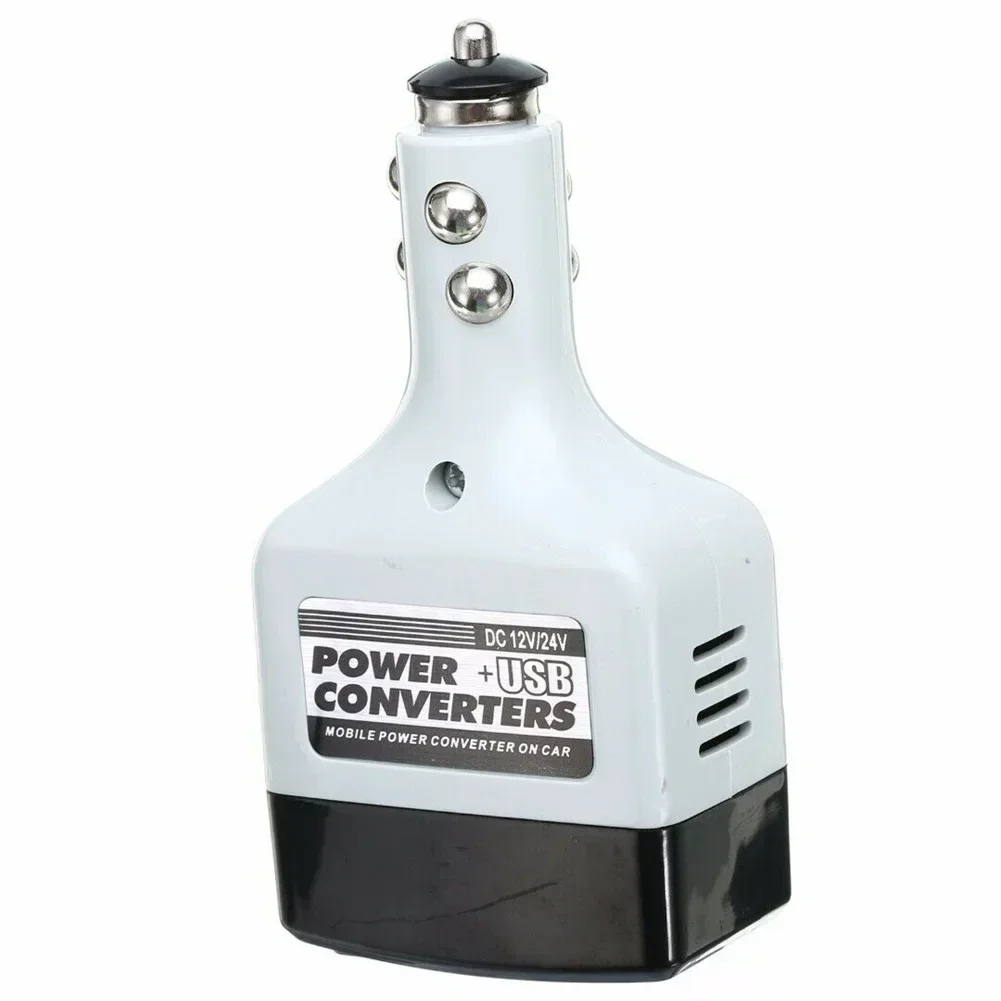 inverter bilstrømomformer lader del utskiftingsverktøy usb-uttak 12v/24v til 220v adapter til mobiltelefon