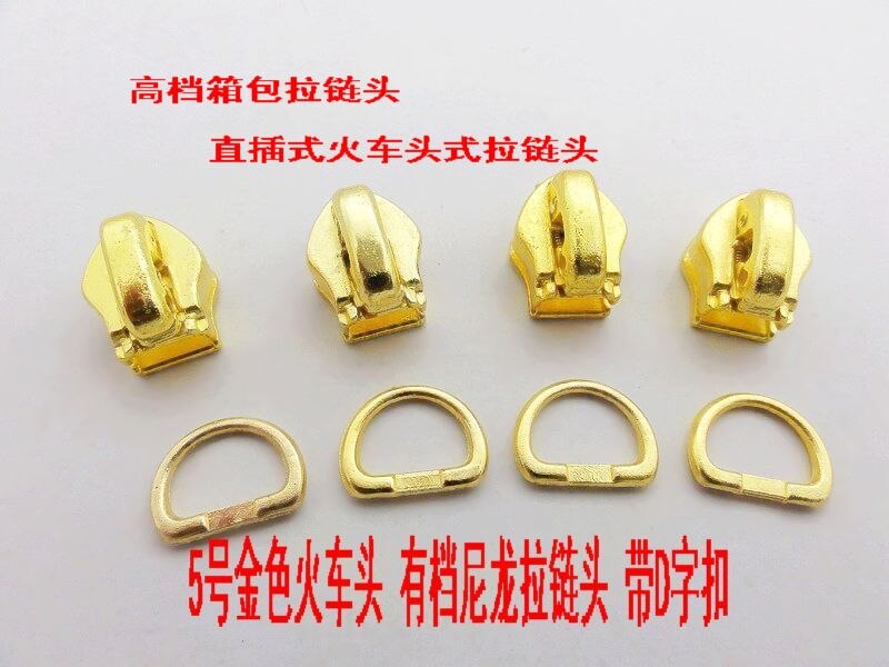5pcs 5# nylon zipper sliders for zipper repair golden sliders