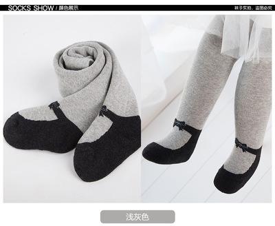 Anyongzu High baby boy girls even pantyhose Winter Combed Cotton Tights Warm Children Stretch thickening: 2 / 24M