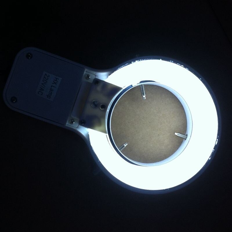 110V / 220V Stereo Microscope Top Light Fluorescent Ring Lamp White Soft lighting 64mm Inner Dia Microscopio Illuminators