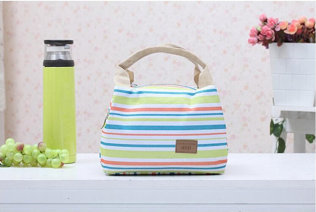 Geïsoleerde Koeler Lunch Tas Picknick Opbergdoos Werk Mannen/Vrouwen Kids School Doos School Office Picknick Thermische Koeler Zip carry Tote: 5