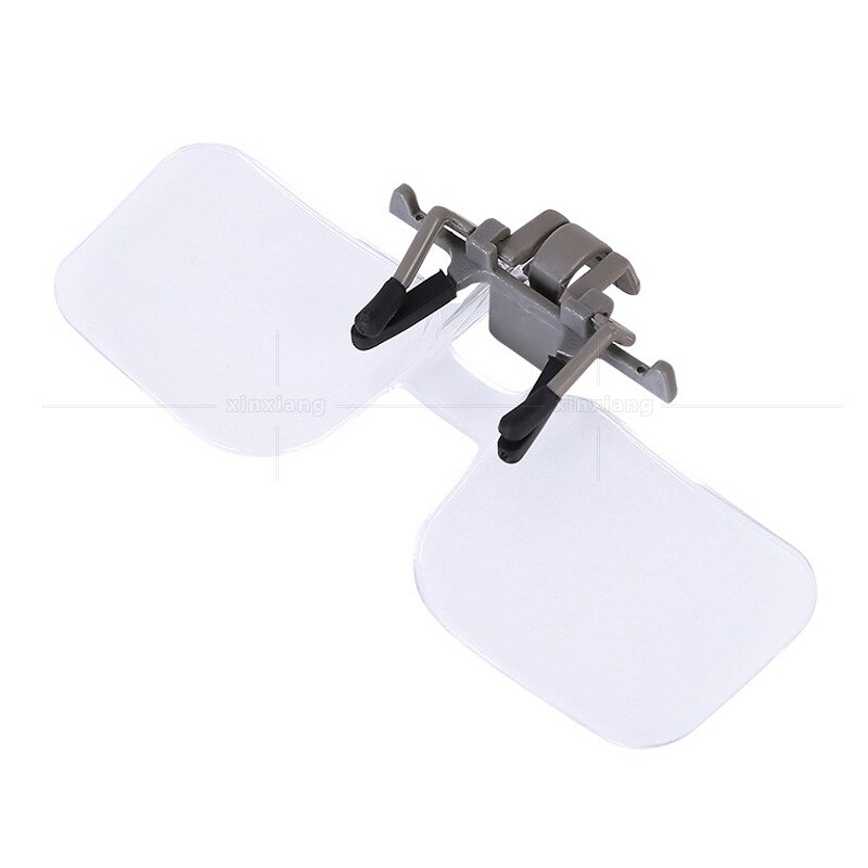 2x Loupe Loupes avec Clip Pour Clip Sur Flip Up Lunettes Grossissement Loupe, Clip Sur Lunettes Loupe