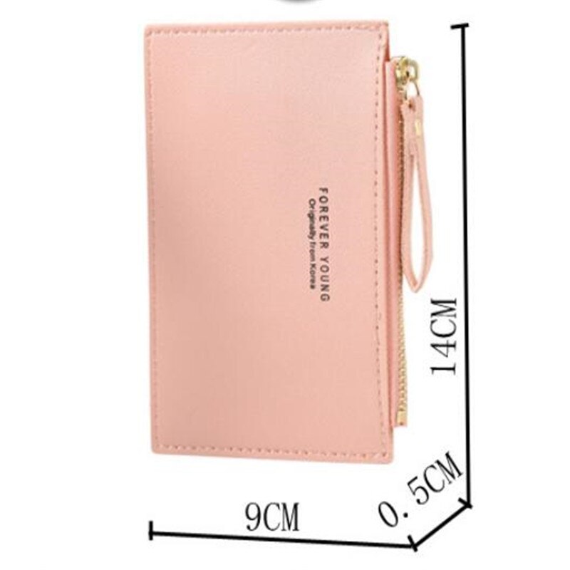 Pu Lederen Vrouwen Portefeuilles Rits Portemonnee Mini Sleutelhanger Kleine Portemonnee Multi-Card Bit Kaarthouder houder