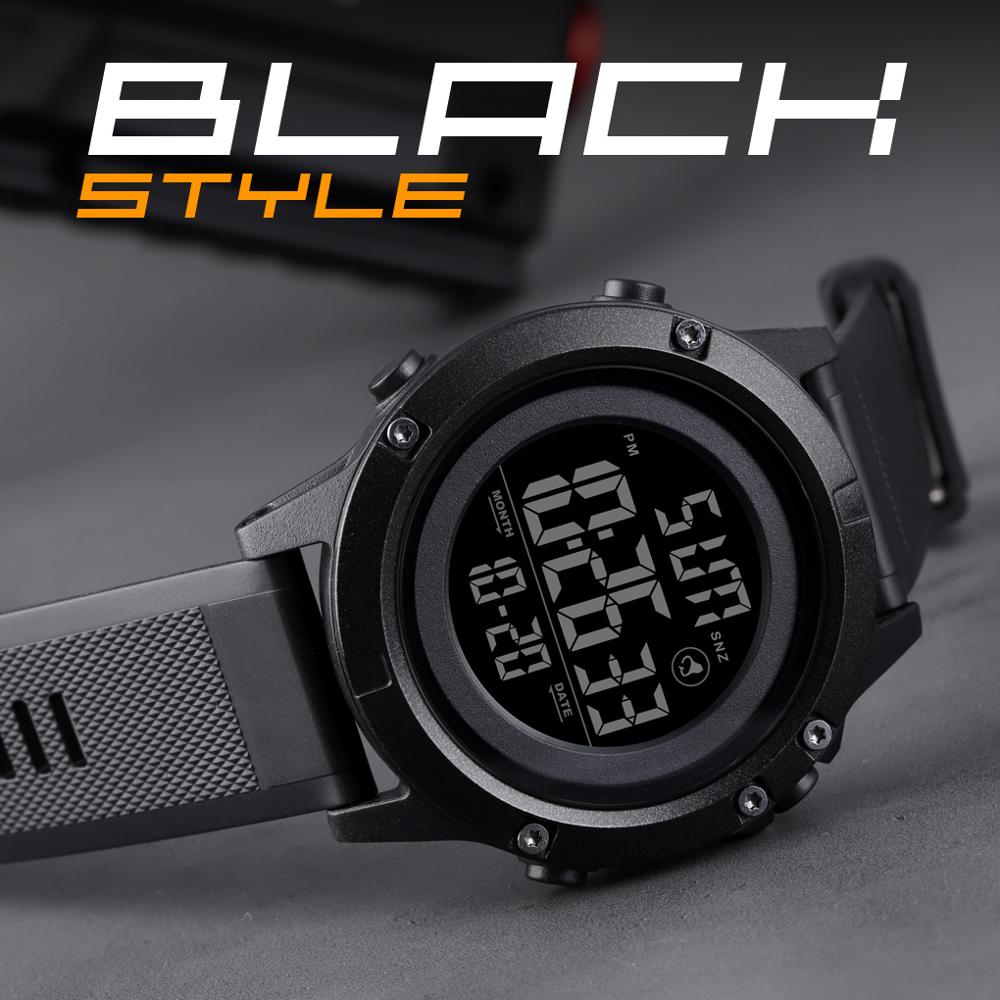 Skmei herr digital klocka 2 tid vattentät sport armbandsur herr date week väckarklocka elektronisk herrklocka montre homme 1508